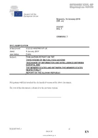 007996/EU XXVI. GP Eingelangt Am 16/01/18