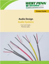 Audio Product Guide