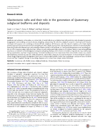 Glacitectonic Rafts and Their Role in the Generation of Quaternary Subglacial Bedforms and Deposits