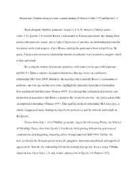 Horace and Tibullus Sitting in a Tree: a Queer Reading of Horace’S Odes 1.33 and Epistle 1.4