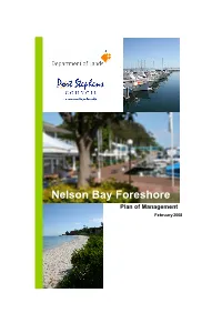 Nelson Bay Foreshore Plan of Management