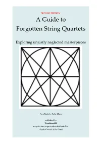 A Guide to Forgotten String Quartets