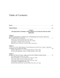 Table of Contents