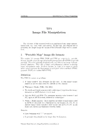 TP1 Image File Manipulation