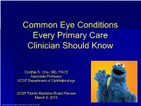Introductory Ophthalmology for Internists
