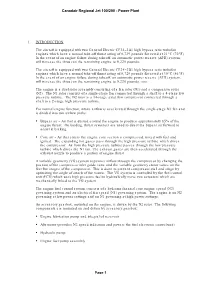 3A1 High Bypass Ratio Turbofan Engines Which Have a Normal Take-Off Thrust Rating of 8,729 Pounds Flat Rated at 21C(70F)
