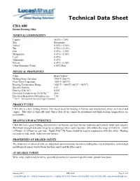 CDA 680 Bronze Brazing Alloy