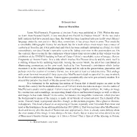 Duncan Macmillan James Macpherson's Fragments of Ancient