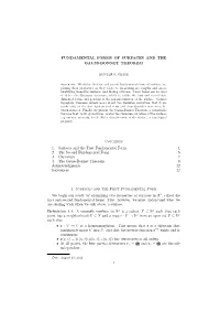 Fundamental Forms of Surfaces and the Gauss-Bonnet Theorem