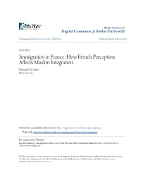How French Perception Affects Muslim Integration Brittany P