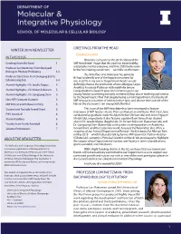 In This Issue Winter 2019 Newsletter Greetings From
