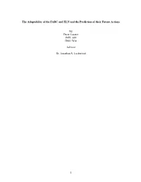 The Adaptability of the FARC and ELN and the Prediction of Their Future Actions