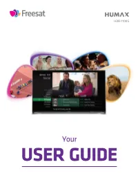 USER GUIDE Welcome to Freesat