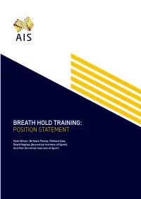 Breath Hold Training Position Statement.Pdf