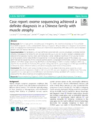 Case Report: Exome Sequencing Achieved a Definite Diagnosis in A