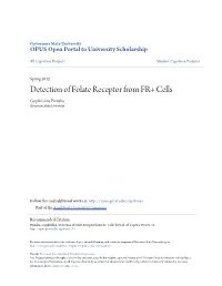 Detection of Folate Receptor from FR+ Cells Gopikrishna Pinnaka Governors State University