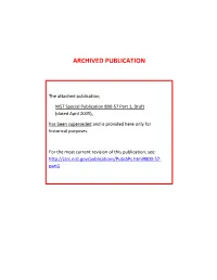 Draft (Dated April 2005), Has Been Superseded and Is Provided Here Only for Historical Purposes