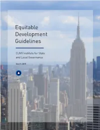 Equitable Development Guidelines