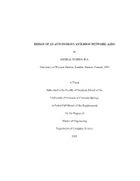 DESIGN of an AUTONOMOUS ANTI-DDOS NETWORK (A2D2) By