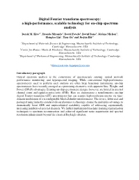 Digital Fourier Transform Spectroscopy: a High-Performance, Scalable Technology for On-Chip Spectrum Analysis