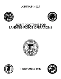 JP 3-02.1 Joint Doctrine for Landing Forces Operations