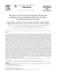 “Paleogene (Kв€“Pg) Mass Extinction Event on the Global Sulfur Cycle