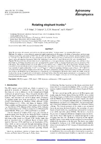 Rotating Elephant Trunks