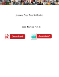 Amazon Price Drop Notification
