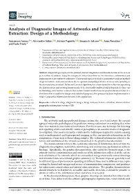 Analysis of Diagnostic Images of Artworks and Feature Extraction: Design of a Methodology