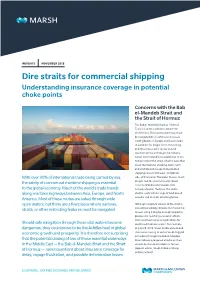 Dire Straits for Commercial Shipping Understanding Insurance Coverage in Potential Choke Points