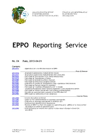 EPPO Reporting Service