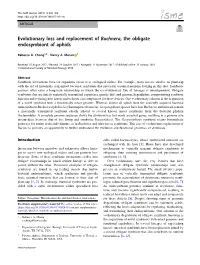 Evolutionary Loss and Replacement of Buchnera, the Obligate Endosymbiont of Aphids