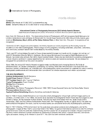 Infinity 2012 Press Release FINAL