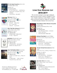 LONE STAR READING LIST • Escape from Mr