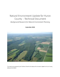 Natural Environment Update for Huron County - Technical Document