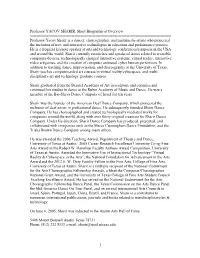 1 Professor YACOV SHARIR, Short Biographical Overview