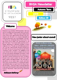BHSA Newsletter