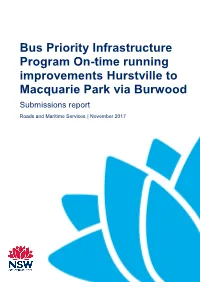 Bus Priority Infrastructure Program On-Time Running Improvements