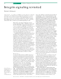 Integrin Signaling Revisited