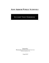 Account Code Handbook Has Been Updated to Include the Account Code Structure Used by New World, Our New District Financial System