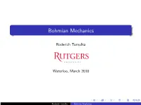 Bohmian Mechanics