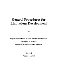 General Procedures for Limitations Development