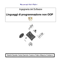 Linguaggi Di Programmazione Non OOP