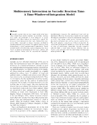 Multisensory Interaction in Saccadic Reaction Time: a Time-Window-Of-Integration Model