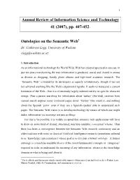 Ontologies on the Semantic Web1 Dr