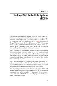 Hadoop Distributed File System (HDFS)