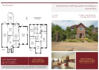 Detached House with Large Garden Overlooking an Open Meadow the Floorplan…