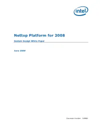 Nettop Platform for 2008 System Design White Paper