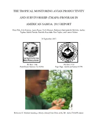 Program in American Samoa: 2015 Report