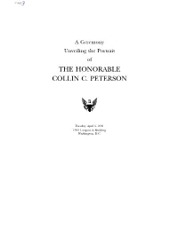 The Honorable Collin C. Peterson